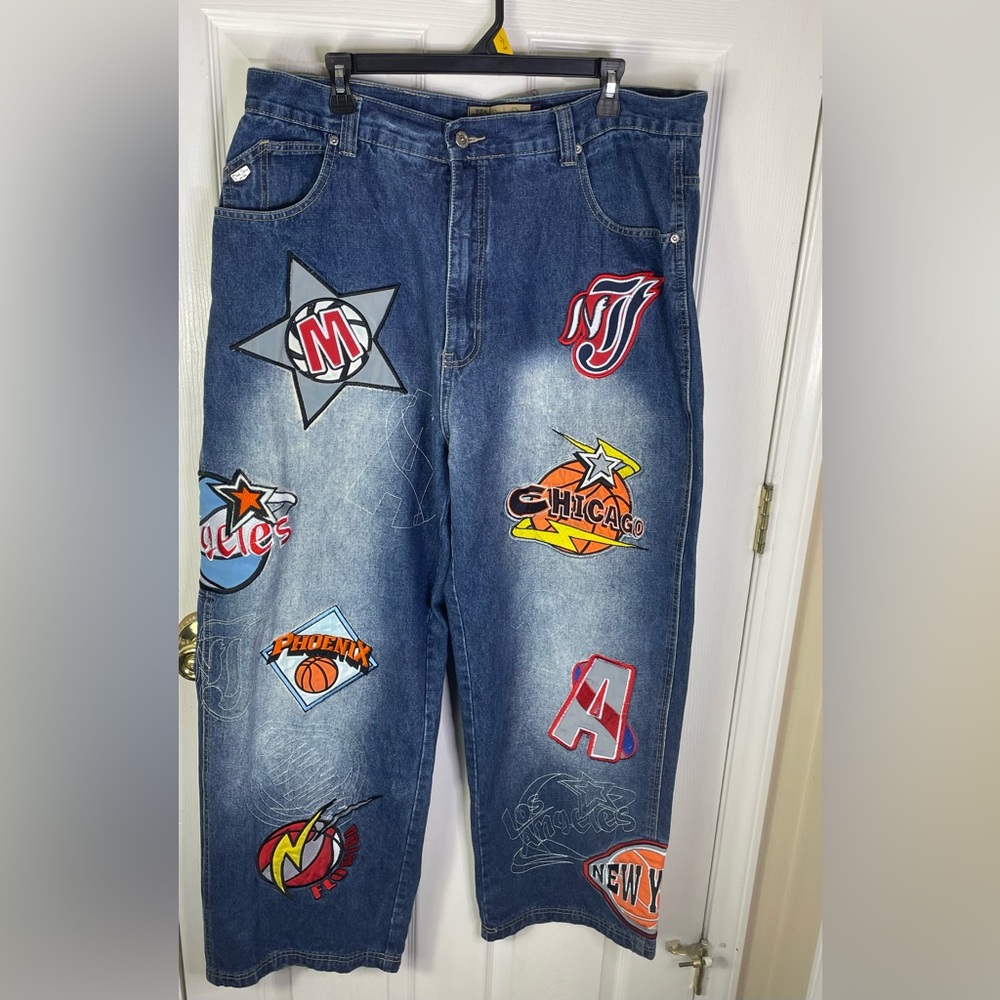 DTek Vintage Jeans (40x32) Y2K Logo Baggy Rare